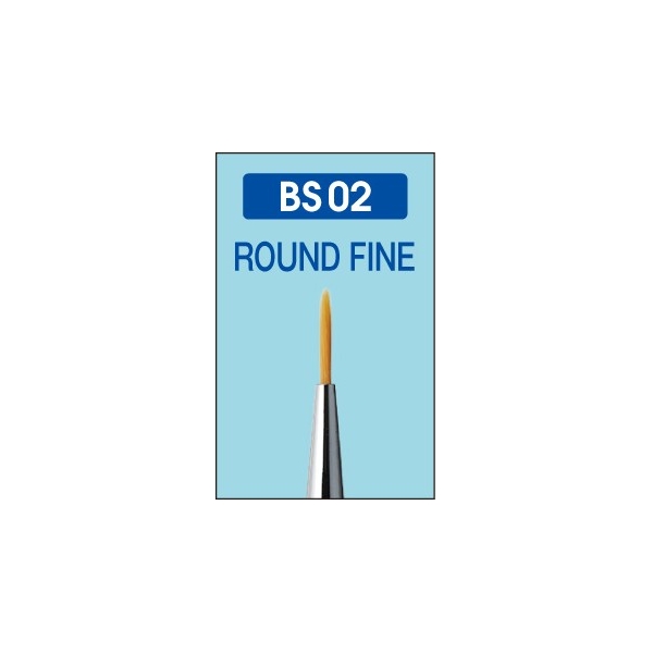 MR Hobby BS02 Mr Round Brush Fine For Acrylic