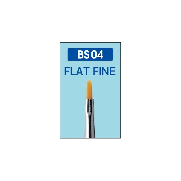 MR Hobby BS04 Mr Flat Brush Fine For Acrylic